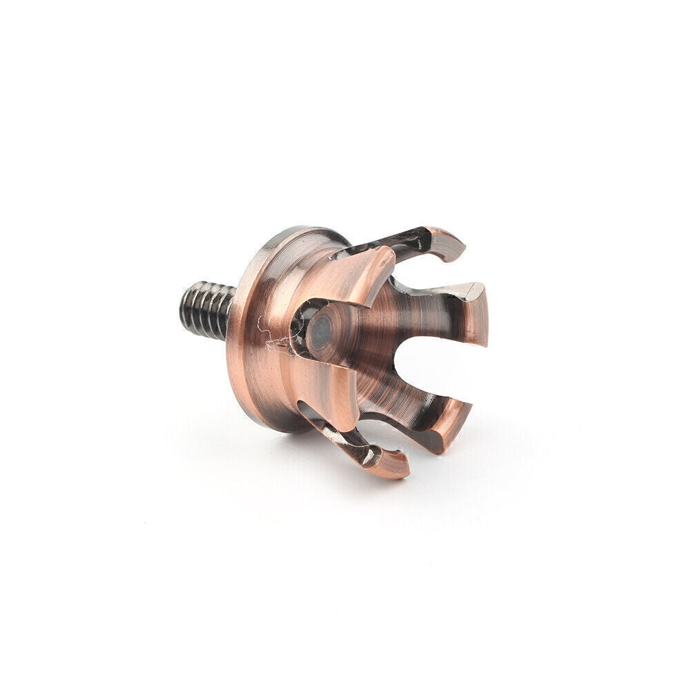 Bronze Imperial Crown Style Rear for Seat Bolt Tab Screw Cap Mount for Harley 96-19