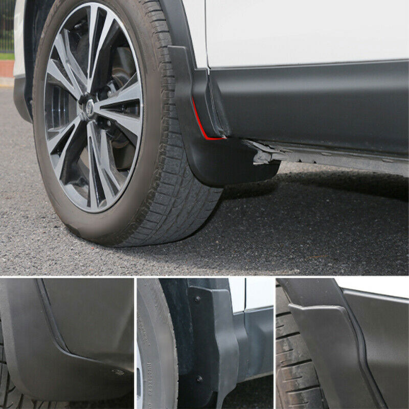 4P for Nissan Rogue Sport 2017-2021 Black Mud Flaps Fender Splash Mudflap Guards