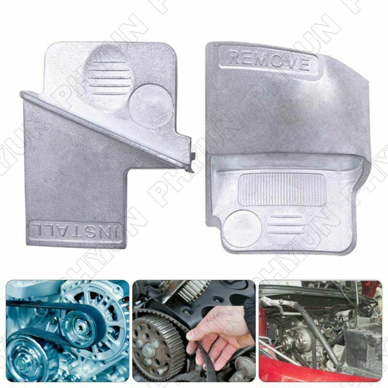2-Piece Metal Stretch Belt Makeup Remover Installer Drive Belt Removal Tool Kit for Cars