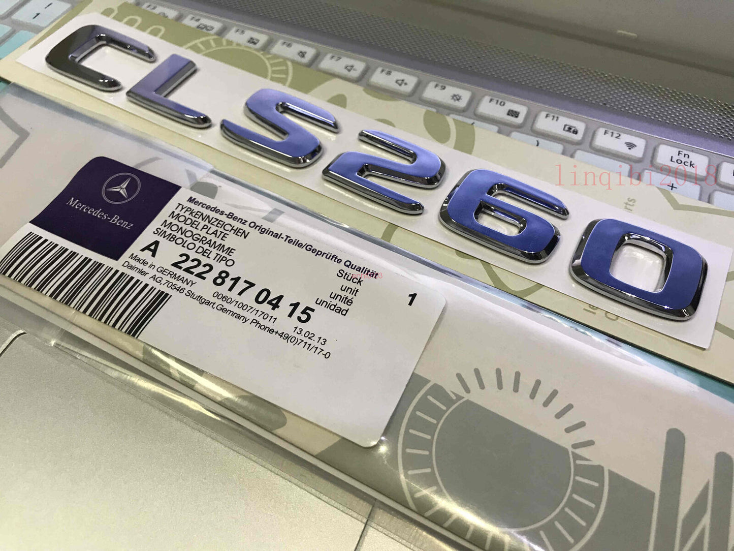 Chrome CLS260 Rear Trunk Emblem Decal Badge FOR AMG CLS