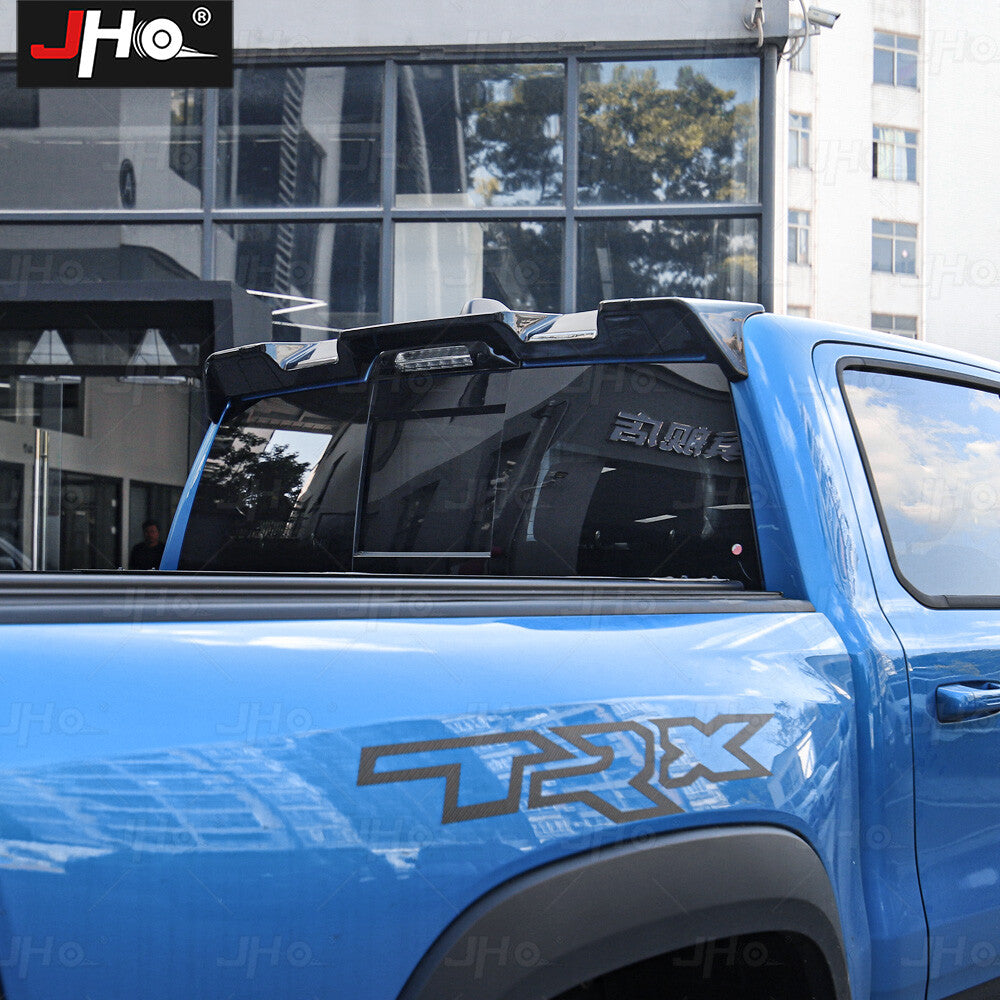 Rear Window Roof Sun Rain Shade Vent Visor Spoiler for Dodge for RAM TRX 2021-2023