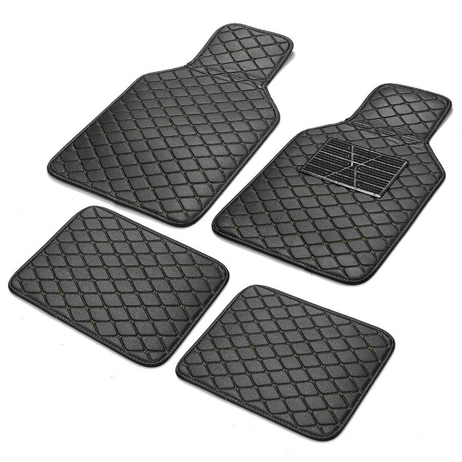 Waterproof black polyurethane synthetic car floor mats, car lining, front and rear anti-slip