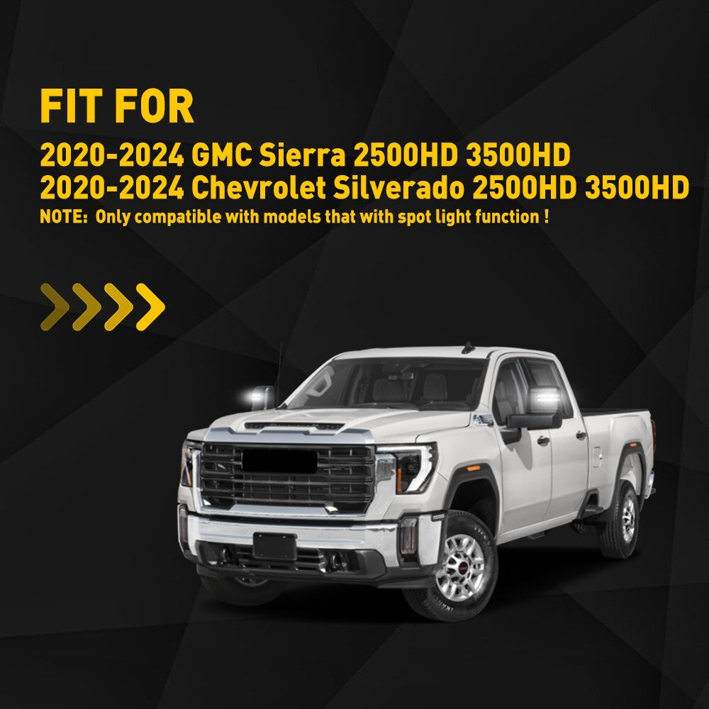 2 LED LightsLED Lights2020 - 2024 for GMC for Sierra B- v