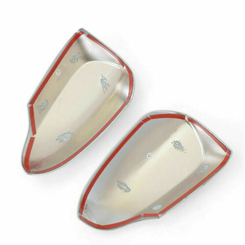 2P Chrome ABS Exterior Side Rear View Cover cap Trim For Toyot@a for Camry 2013-2017 n