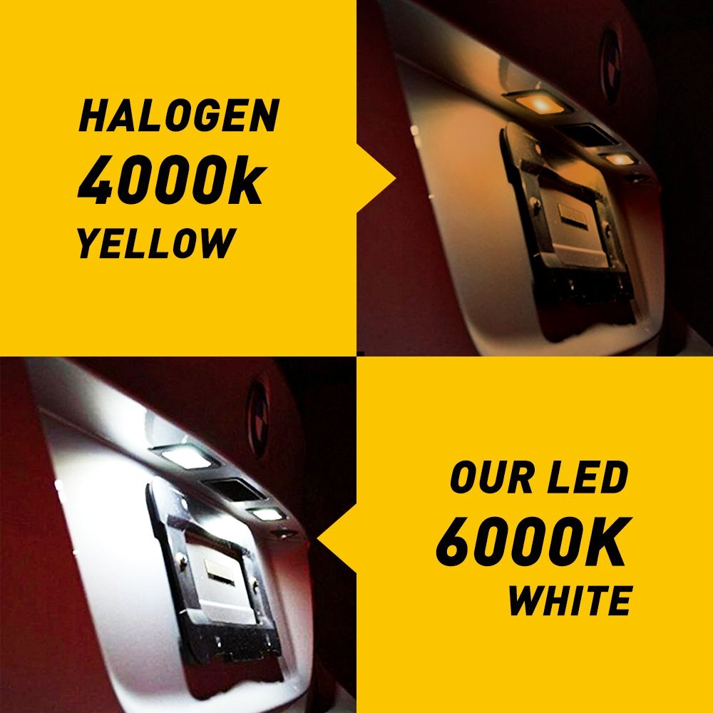 Two LED license plate number lights suitable for E82, E88, E90, E91, E46, E92, E93, E70, E71- n