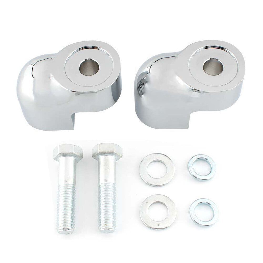 Handlebar Riser Bar Clamp Bars Kit Chrome Aluminum for Honda VTX1300C 2004-2009 Q
