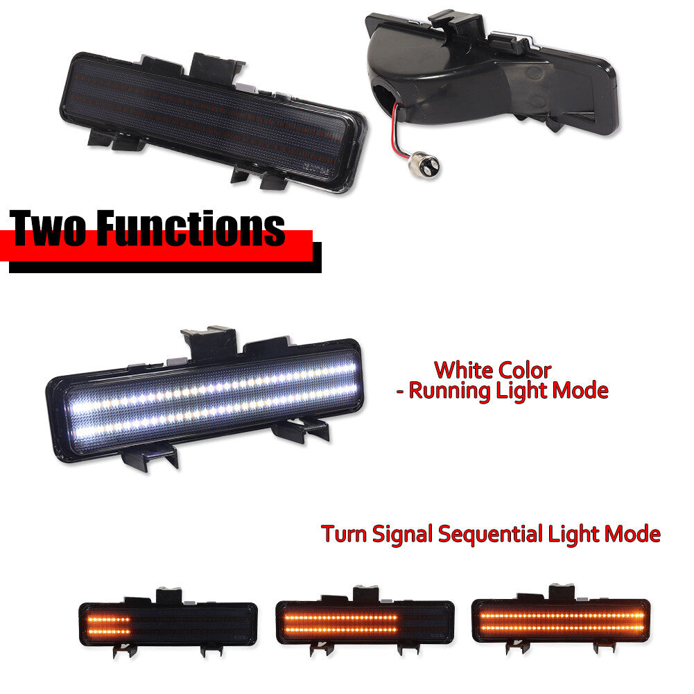Smoke Switchback LED Front Light for 83-94 for Blazer & 82-93 S10- v