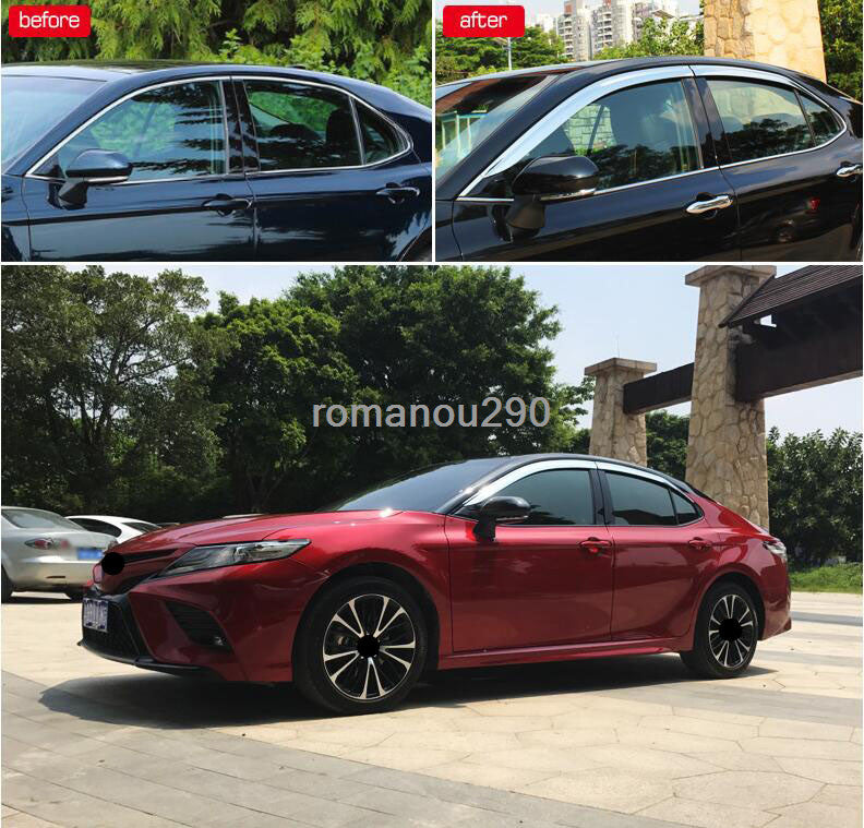 for Toyota for Camry 2018-2023 silver Window Wind Visor Vent Shades Sun Rain Guard