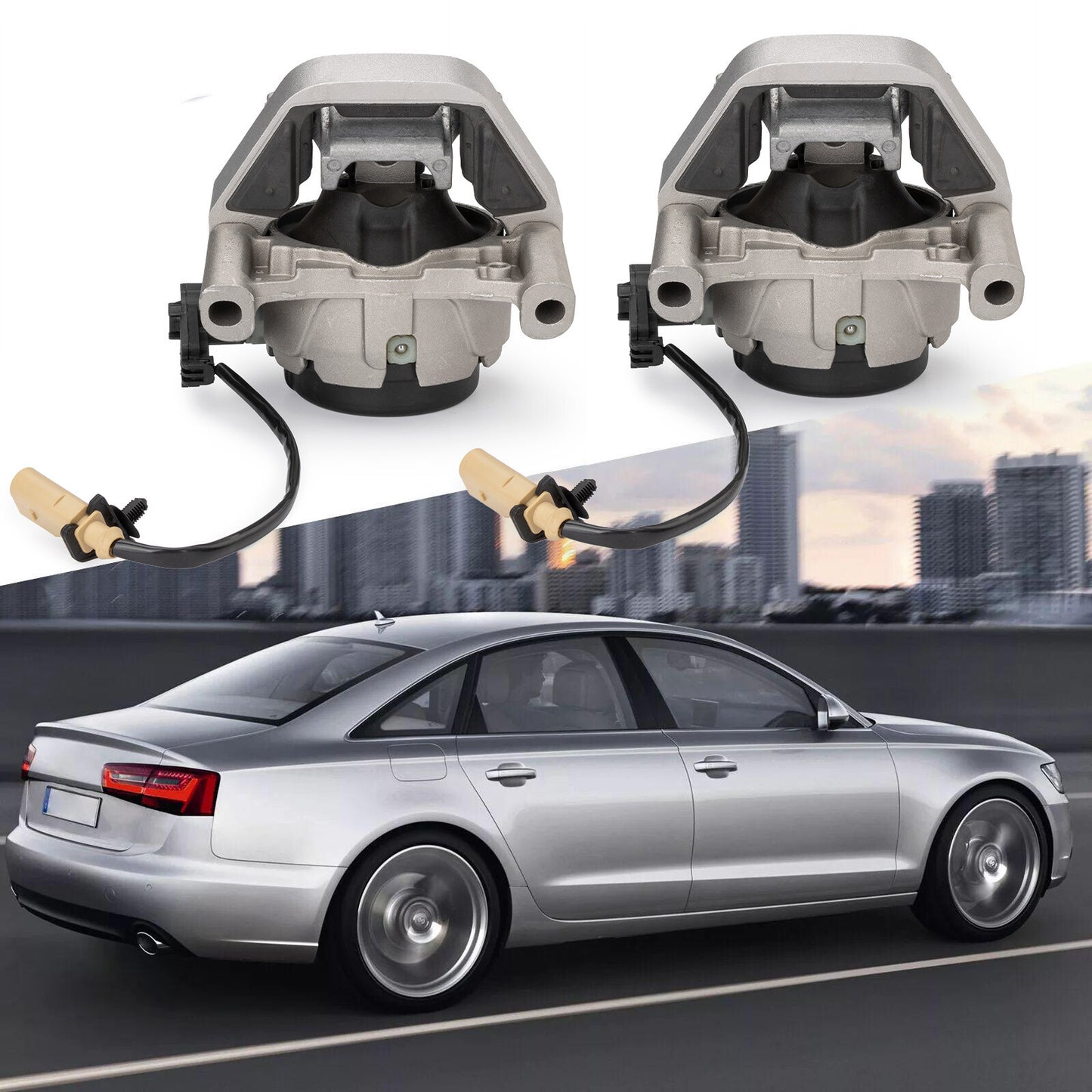 Engine and motor mounting kit for Audi for A6 A7 Quattro 2012-2018 3.0L/2.0L (left + right)