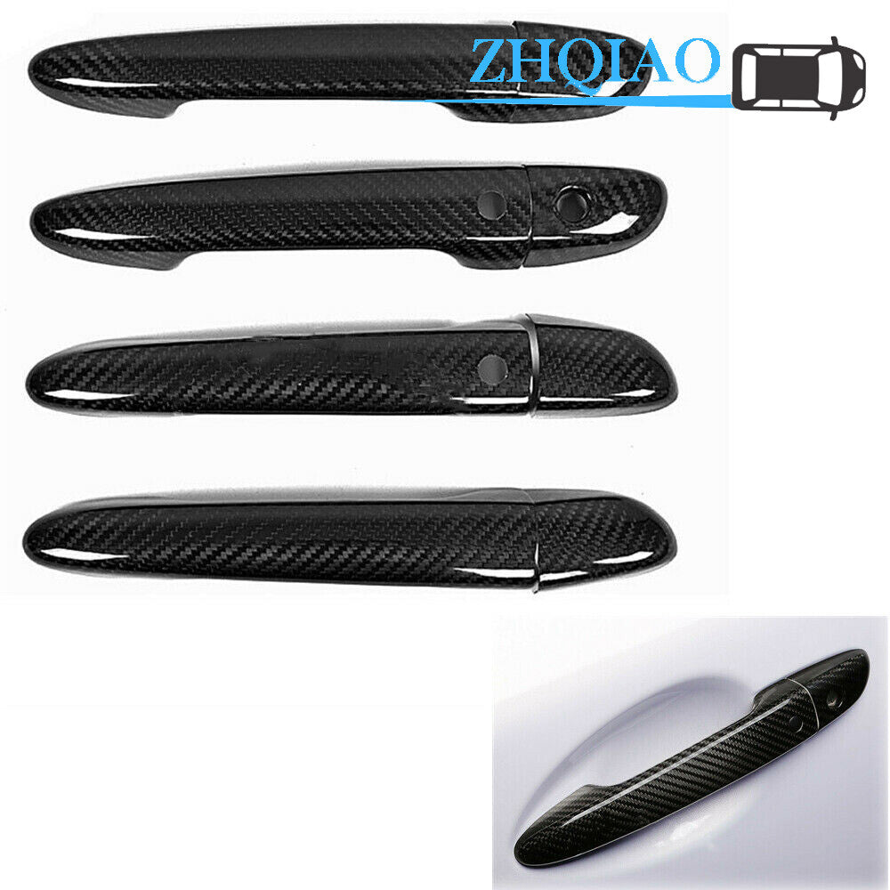 Carbon Fiber Side Door Handle Covers Trim Fit for Mazda CX-4 CX-5 13-16