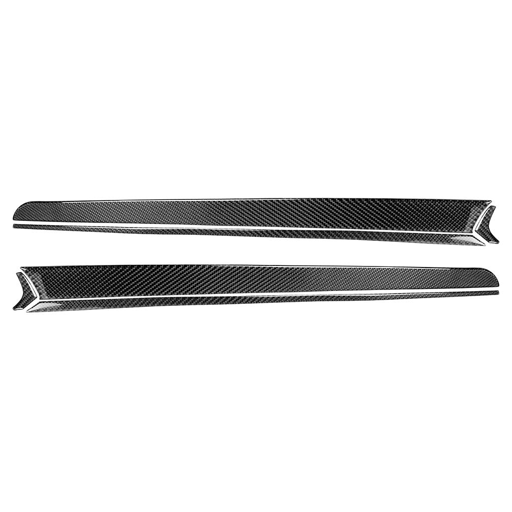 Carbon Fiber Interior Door Decorative Panel Trim for Mitsubishi Lancer 2008-2015