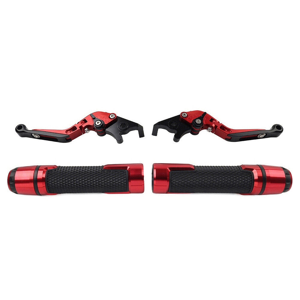 Fit for Kawasaki 650R Set Folding Extendable Brake Clutch Lever Handlebar Grip