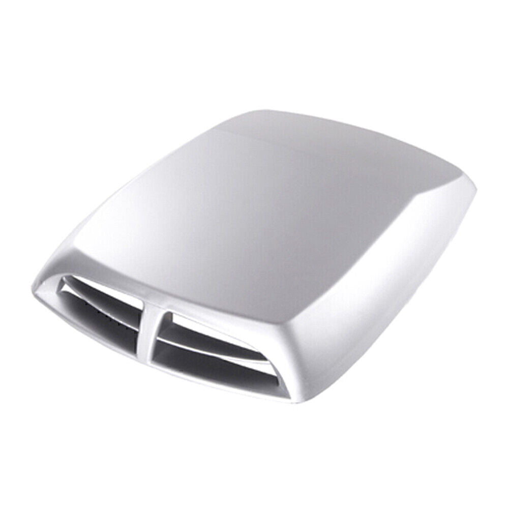 Silver-Grey Universal Car Decor Air Flow Intake Hood Scoop Vent Bonnet Cover