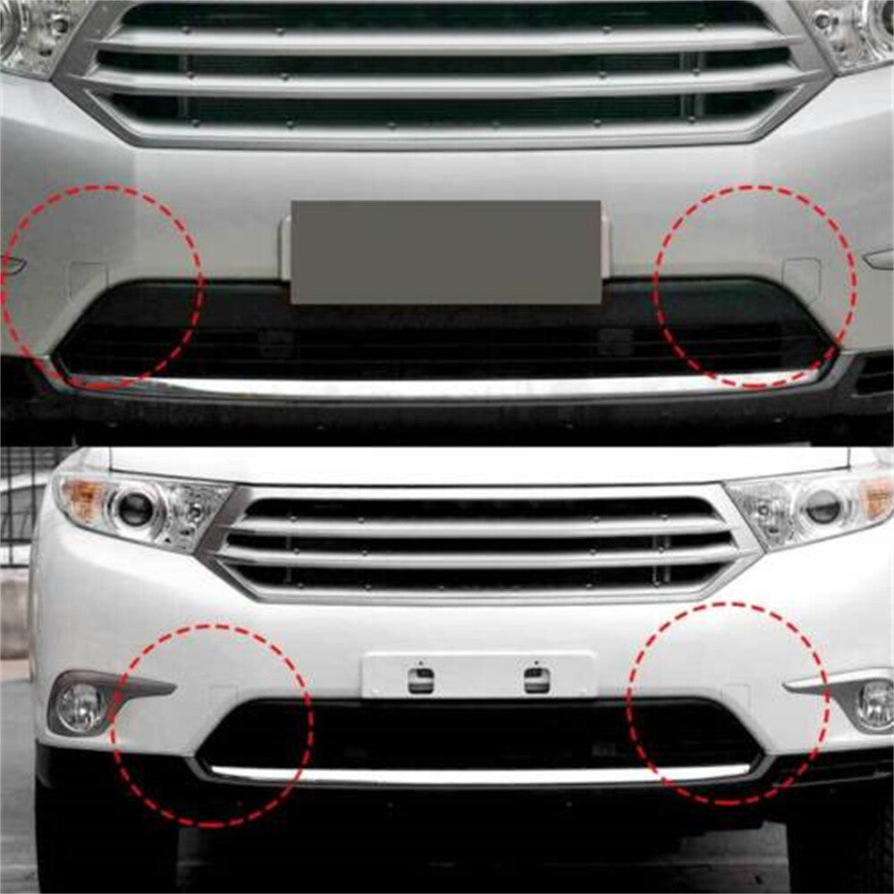 2PCS Front Bumper Tow Hook Cover Cap for Toyota Highlander 2012-2014 Q