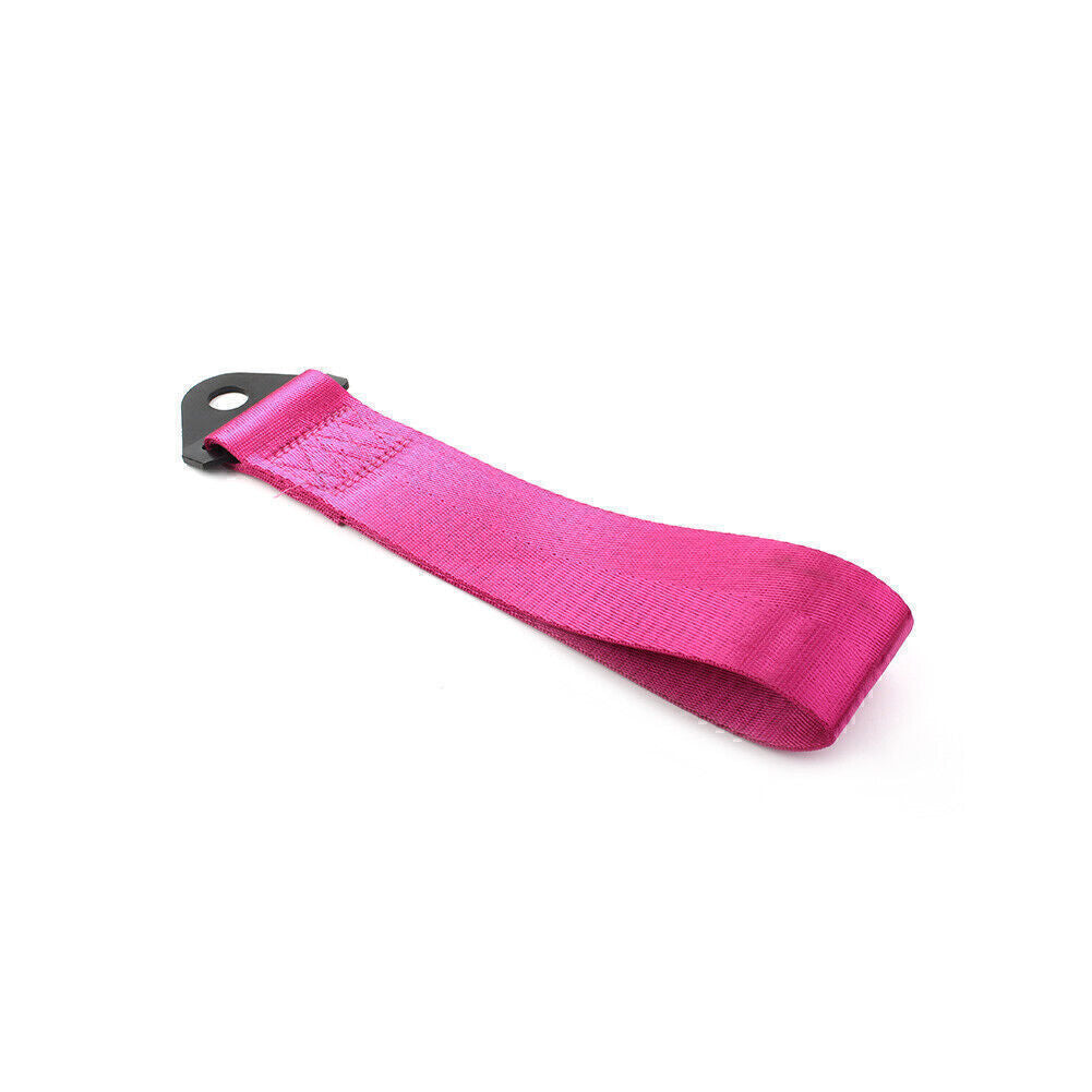 Car Racing Towing Strap Belt Rope Rally Hook Rear/Front Bumper Purple Universal