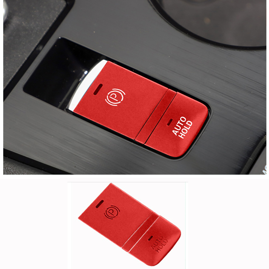 6P Red Interior Gear Shift Box button Patch Trim 6pcs for Nissan Rogue 2021 2022