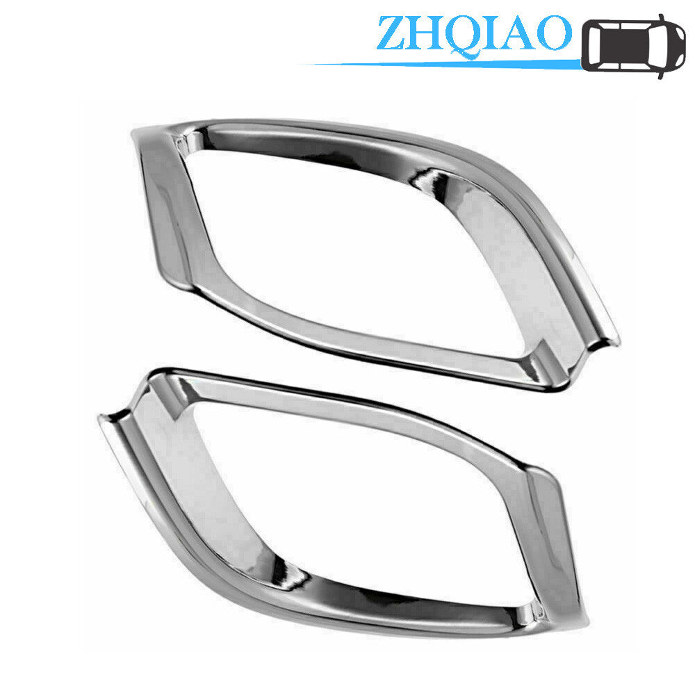 2PCS Rear Bumper Fog Light Lamp Decor Cover Trim Fit for Toyota Highlander 2014-2017