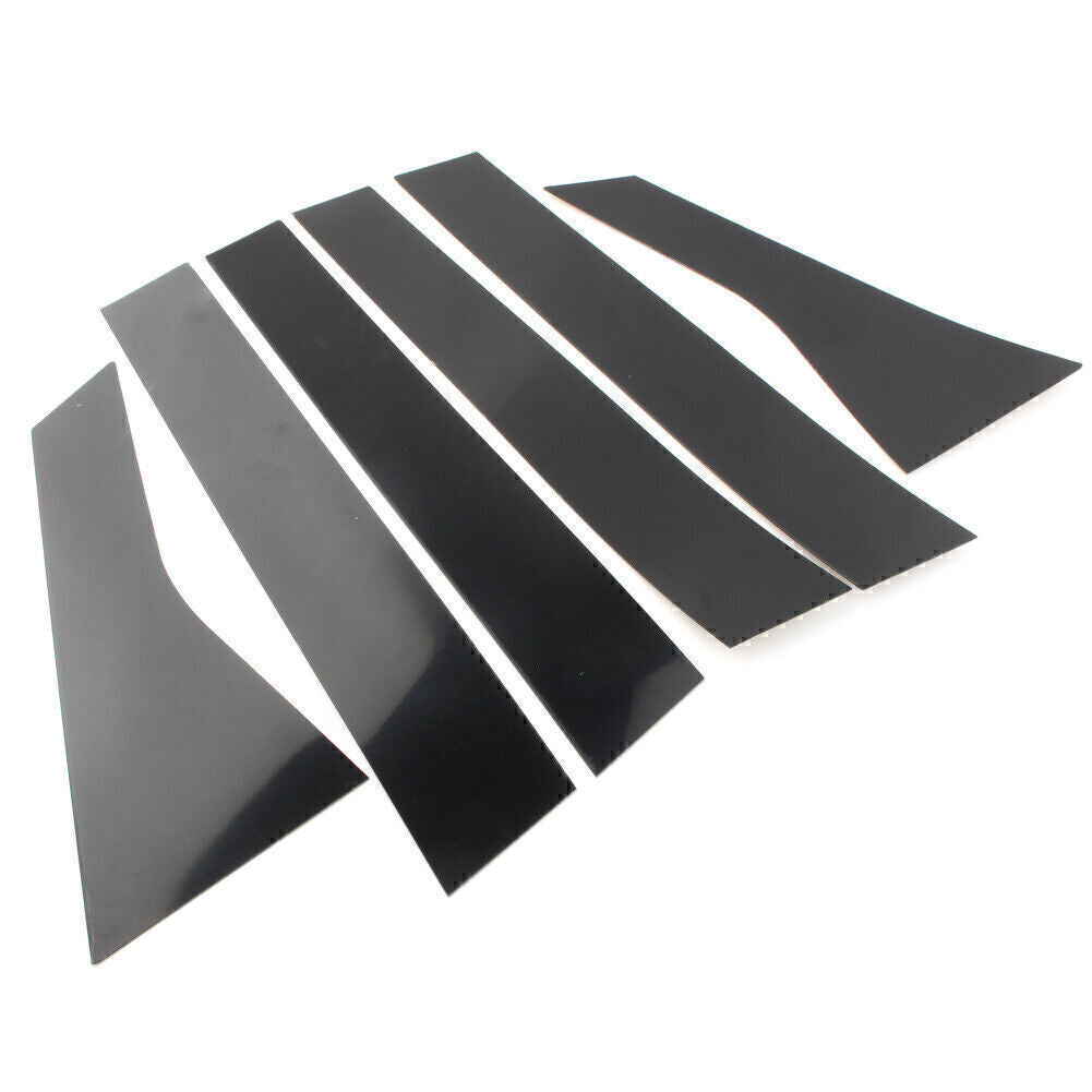 Black Pillar Posts Door Window Trims Covers Set For 2018 2019 2020 for Honda Accord