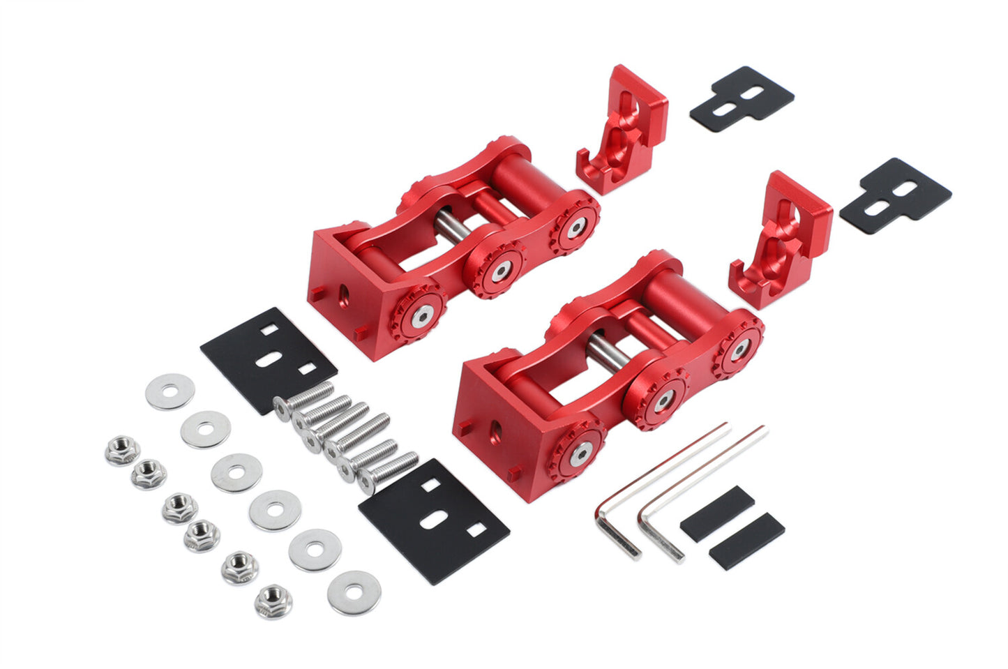 Solid Steel Hood Catch Kit For 2020-2024 for Jeep Gladiator JT Hood Locking Catch
