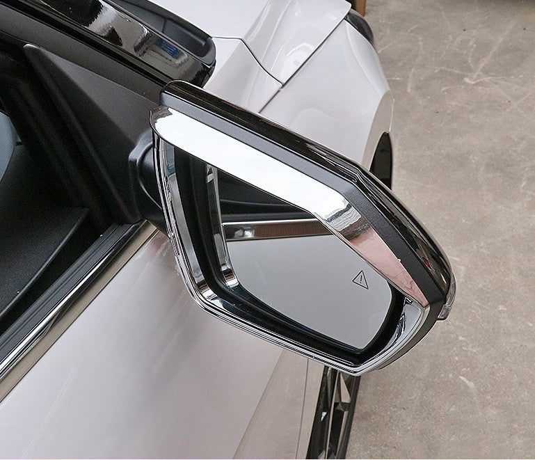 for Hyundai for Elantra 2021-2024 Chrome Rain Eyebrow Rearview Mirror Frame v