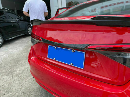 Carbon Color Rear Trunk Tailgate Lid Cover Trim for Honda for Civic 11th 2022-2023