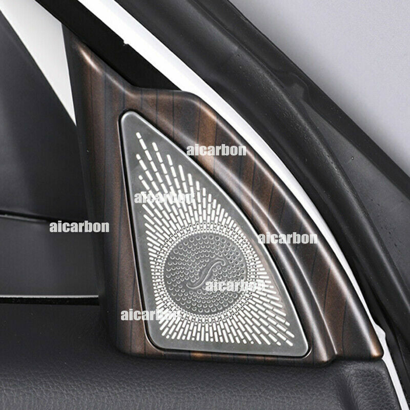 Wood Grain Steel for Toyota Highlander 2020-2022 Front Triangle A Pillar Cover