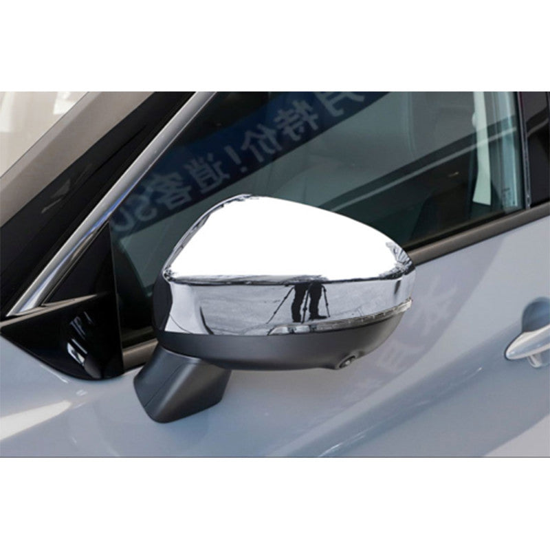 for Nissan Rogue 21-2023 Silver Side Door Rearview Mirror Cover Overlay cap Trim