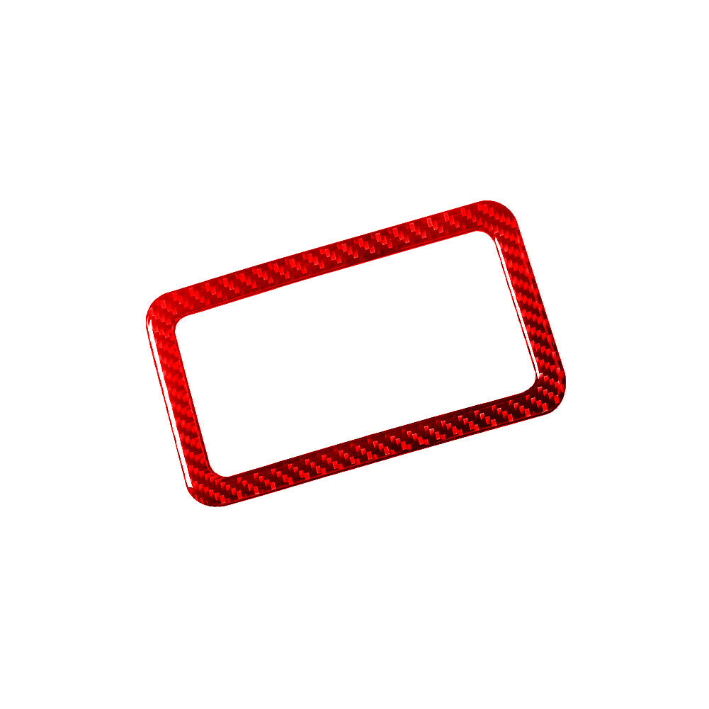 Red Carbon Fiber Rear Overhead Light Cover Trim For Silverado/tahoe/ for sierra 07-14