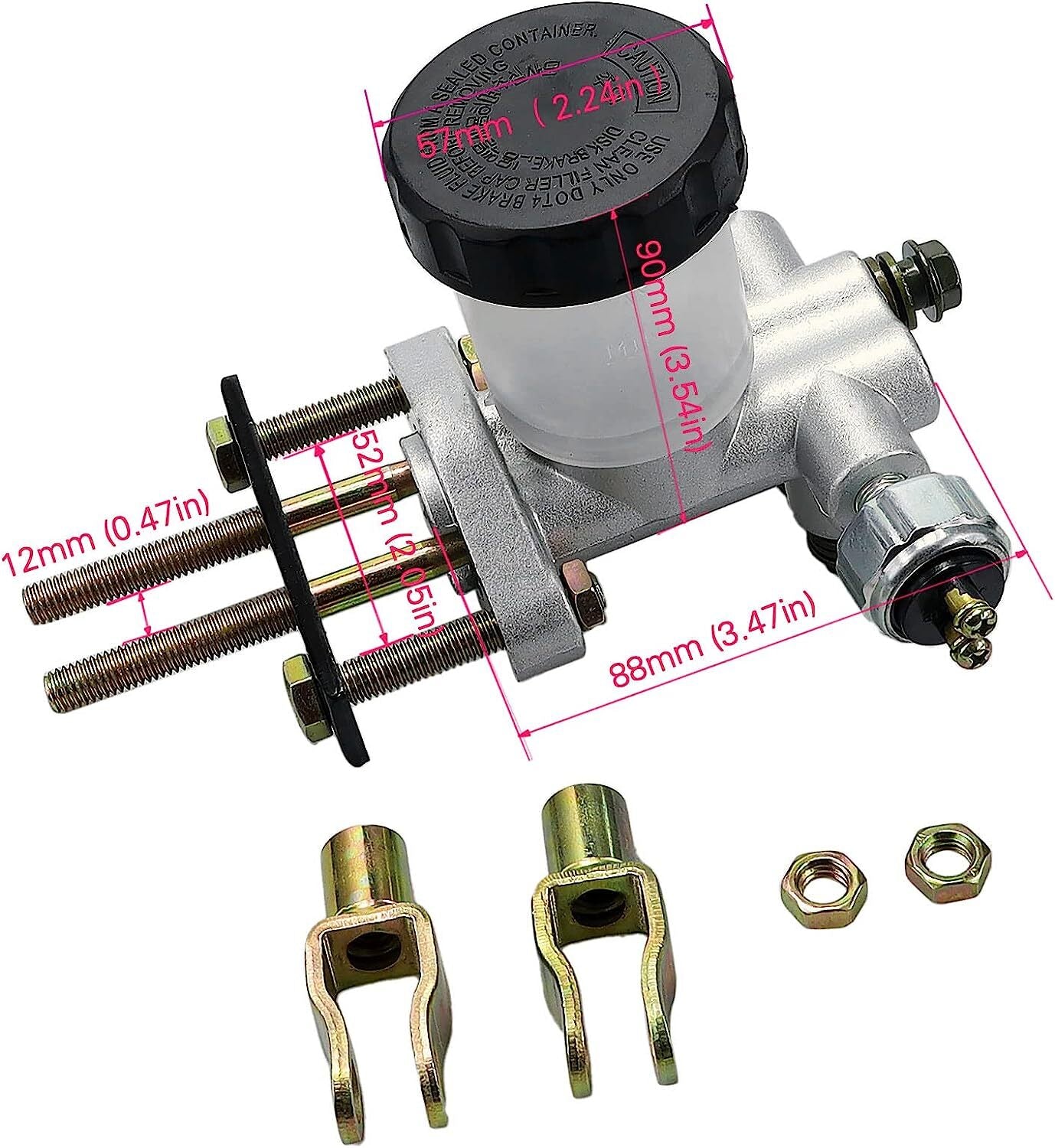 Brake Master Cylinder for 250cc Go Kart Buggy Sunl BMS Kandi Roketa Kazuma