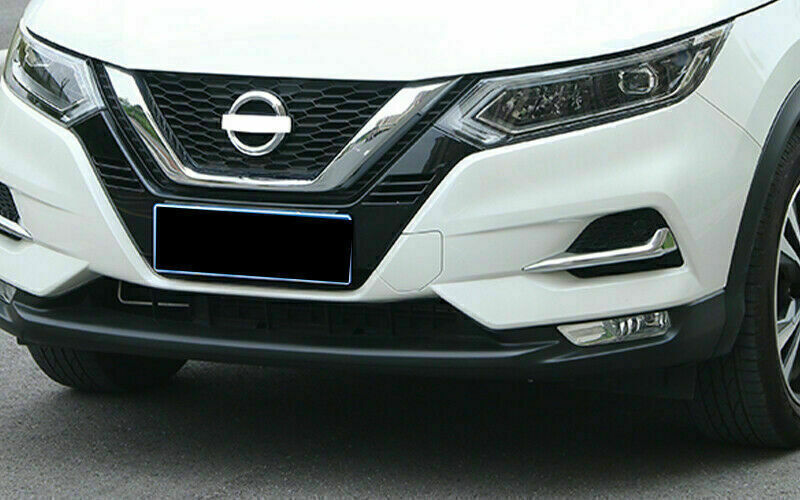 2P for Nissan Rogue Sport 2017-2022 ABS Chrome Front Fog Light Lamp Strips Trim