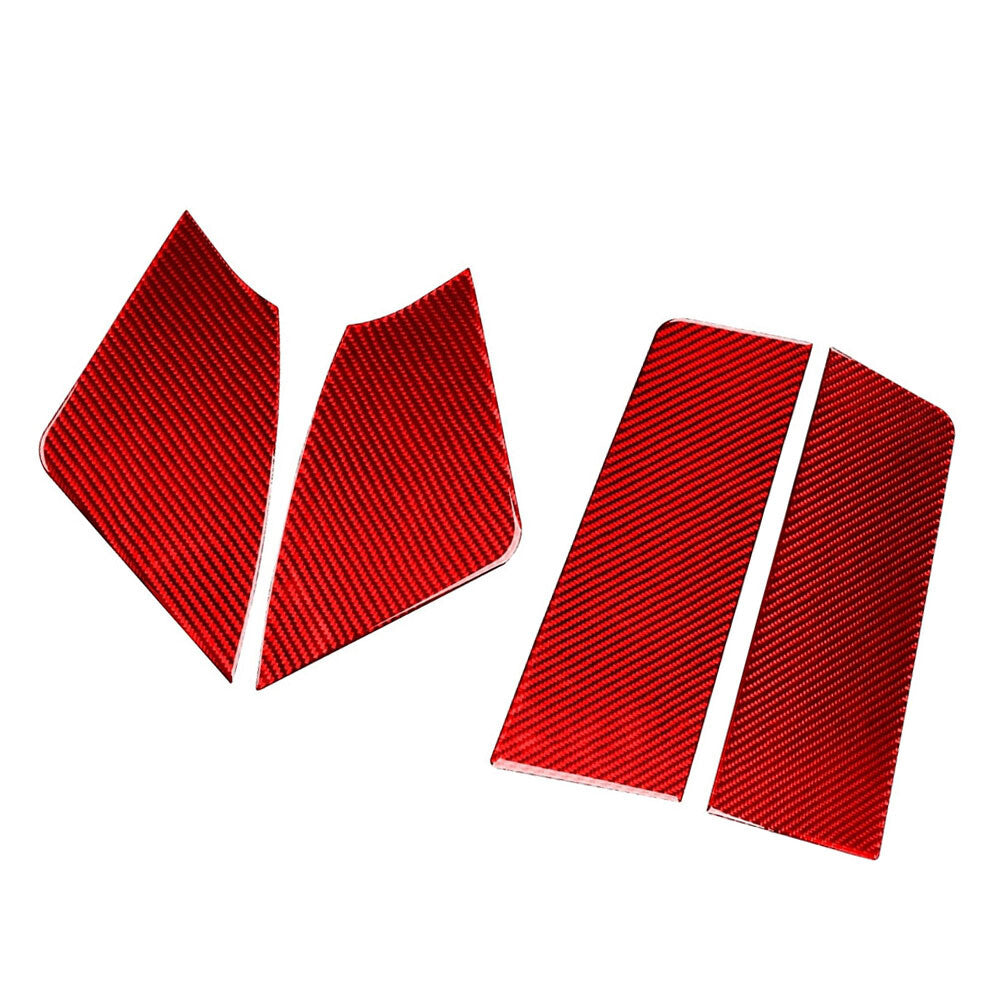Carbon Fiber Red Door Panel Cover Trim for Subaru WRX STI 2015-2021