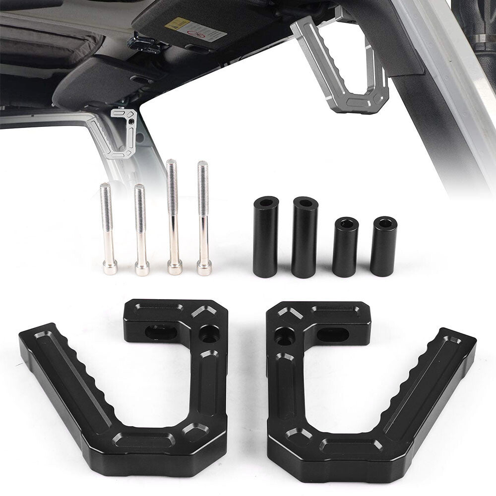 Aluminum FrontRear Grab Handles Grip Handles Kit for 2007-2018 for Jeep for Wrangler JK