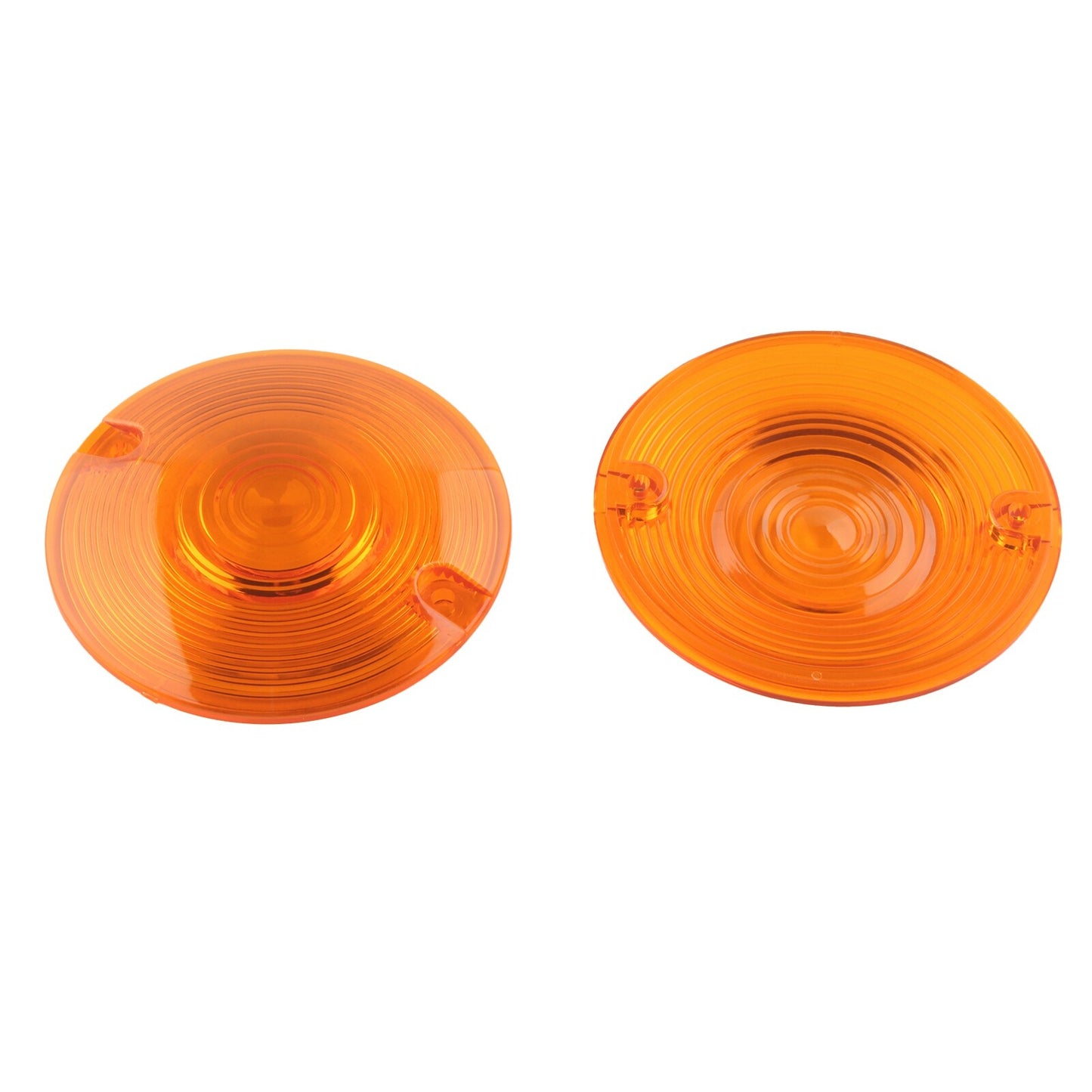 Motorcycle Amber Turn Signal Light Flat Lens Covers for Harley Davidson Touring Q