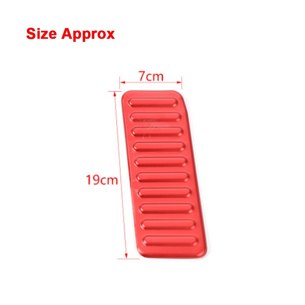 Red Left Foot Rest Pedal Panel Cover Trim Accessories for Ford for Mustang 2015-23