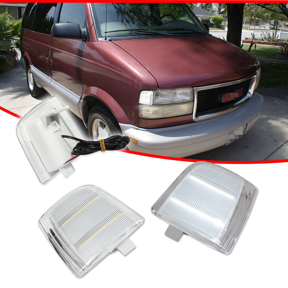 for Astro Corner Lights 1995 - 2005 Driver and Passenger Side Clear White - v