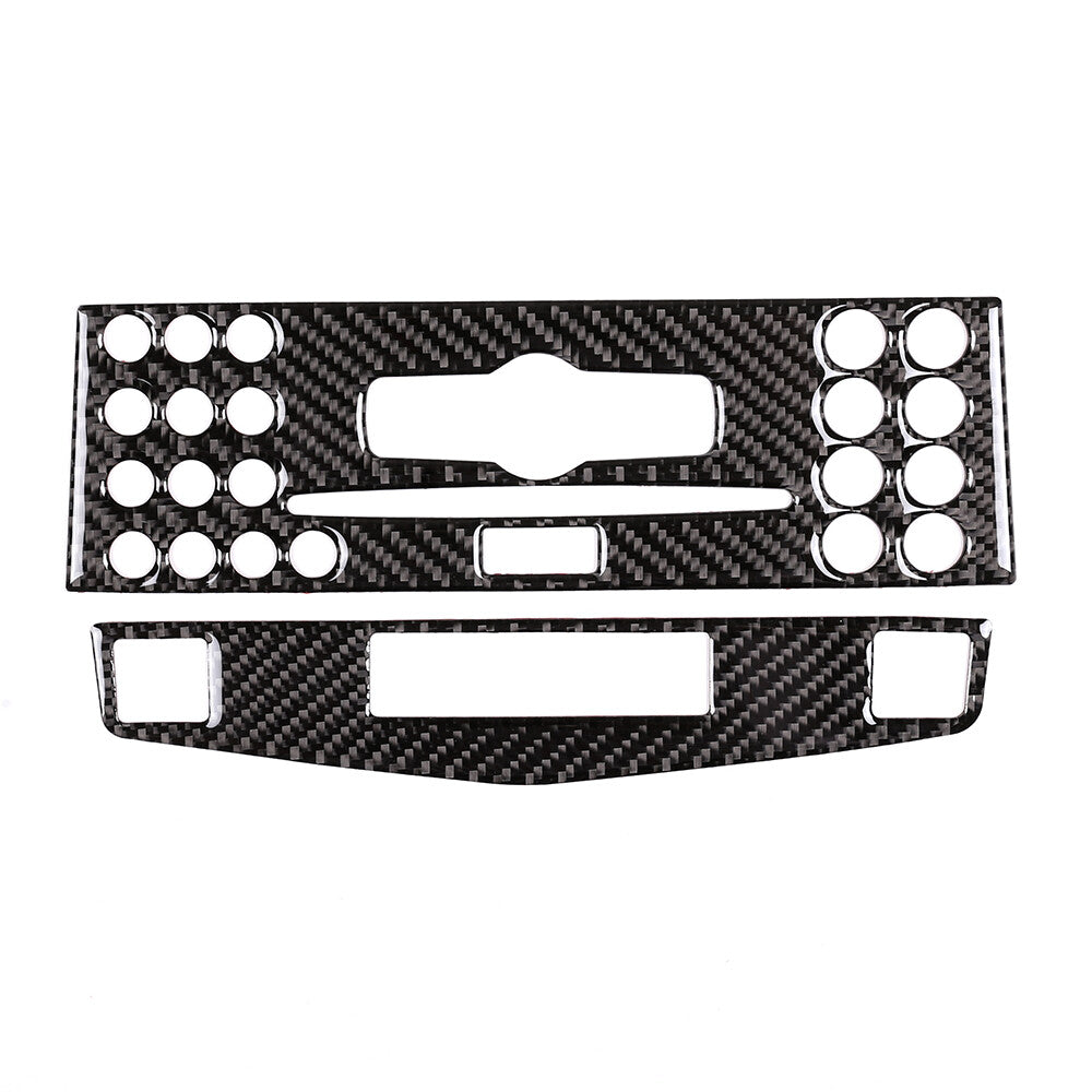 Carbon Fiber Central Control CD Panel Cover for Mercedes-Benz C Class W204 07-10
