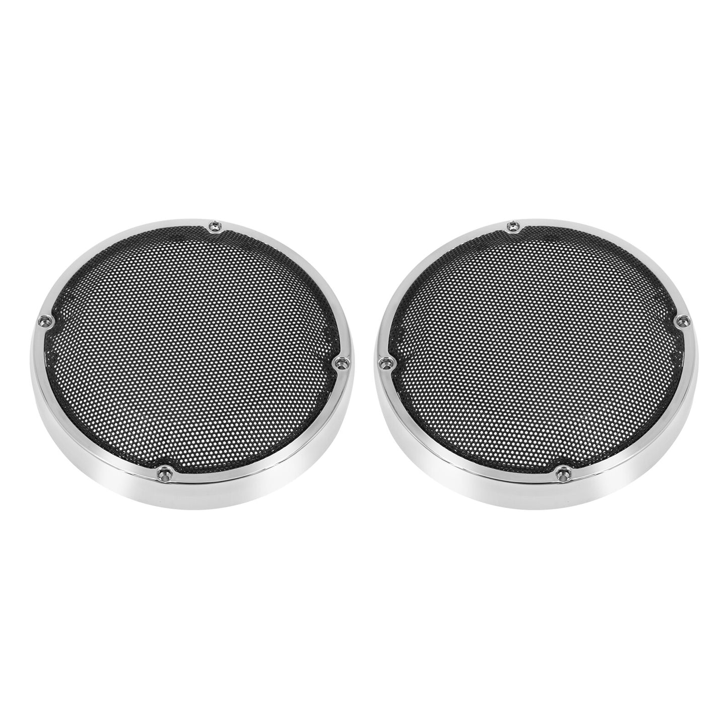 Chrome 6.5Saddlebag Lid Speaker Grill Cover for Harley Road Electra Glide 83-23