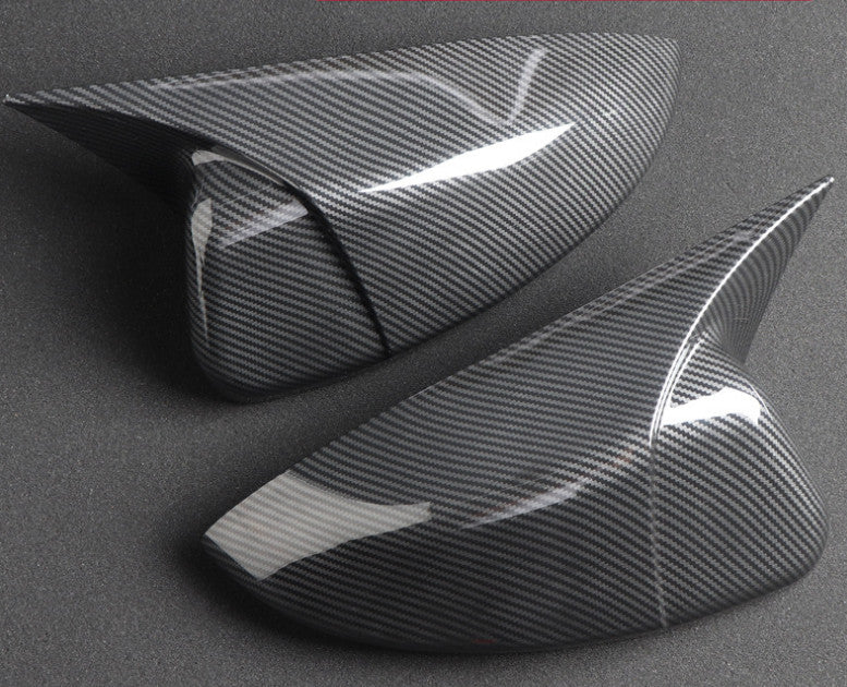 Black 230 Ox Horn Rear View Mirror Cover Trim for Honda Accord 10th 2018-2020