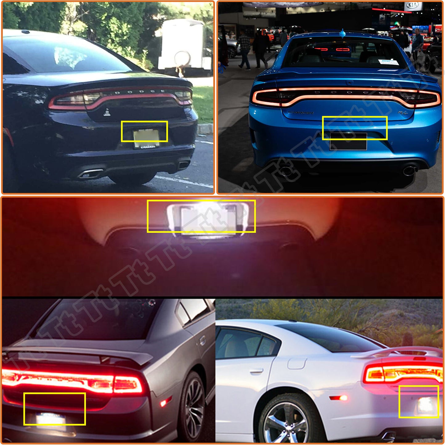 LED License Plate Light for 2015 - 2020 for Dodge Charger for Challenger for for CHRysler 300 - v