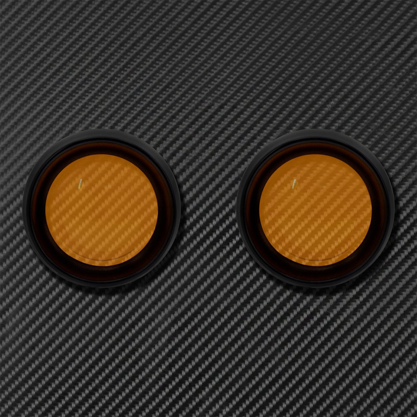 Gloss Amber Trim Ring Bullet Turn Signal Lens Cover Fit for Harley Softail Dyna