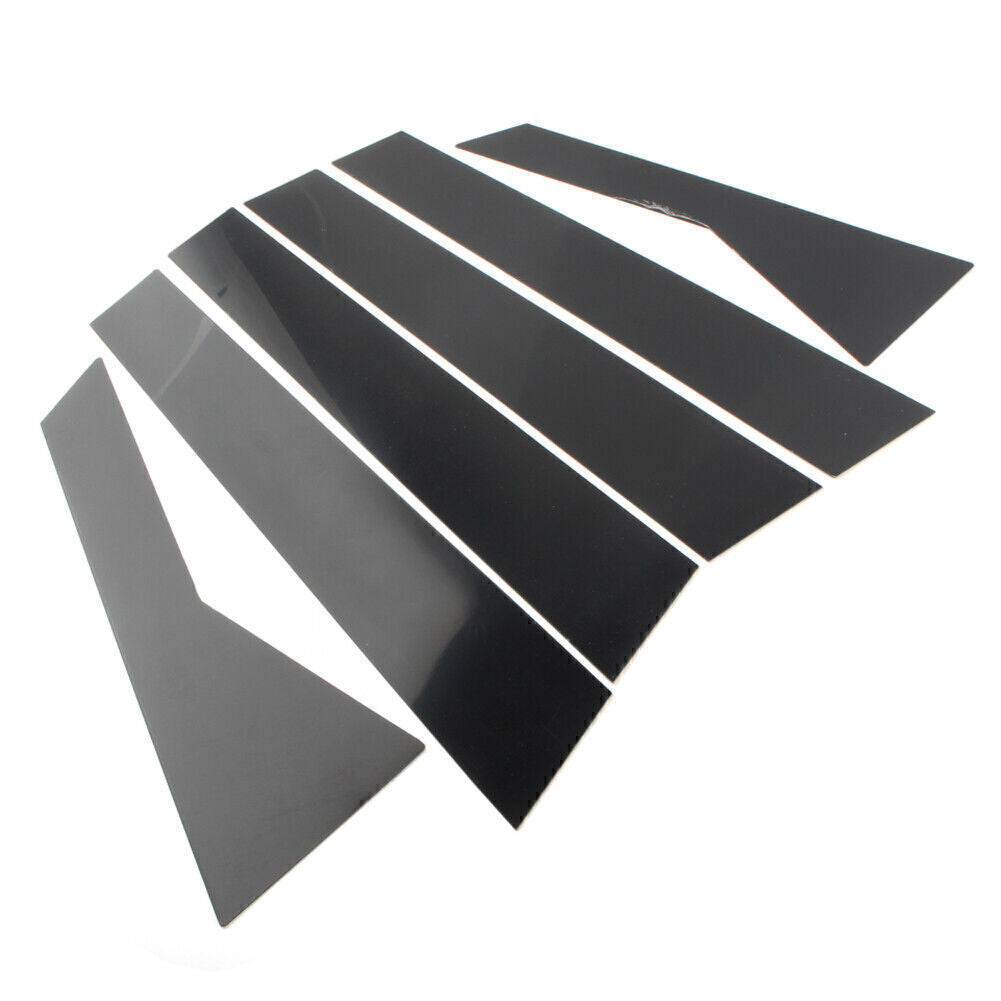 Fit for VW for Jetta 2019-2021 2020 Door Trim Pillar Posts 6x Set Piano Cover Black