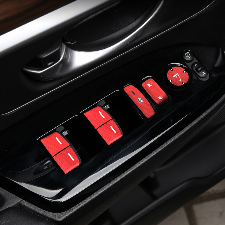 for Honda Red Interior Car Window Lift Button Switch Trim Fit for 2017-2021 CRV CR-V v