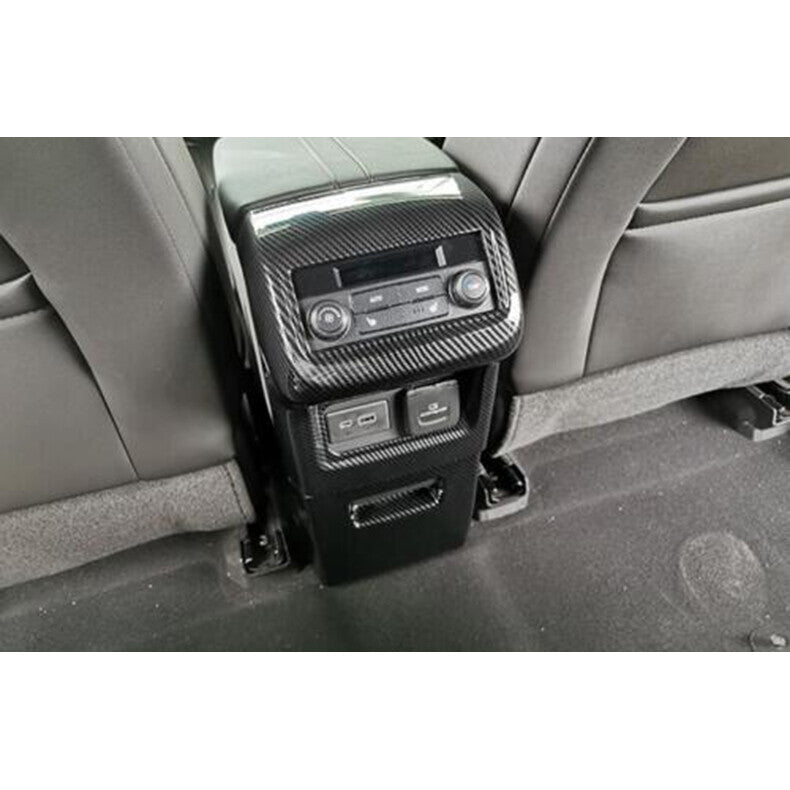 for Chevy Blazer 2019-2022 Carbon Fiber Rear Air Outlet Anti-Kick Panel cover 2x