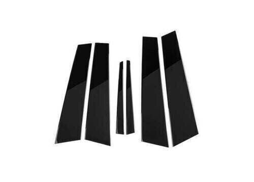 for Cadillac ATS 13-2015 Piano Black Pillar Posts Door Window Molding Strip Trim