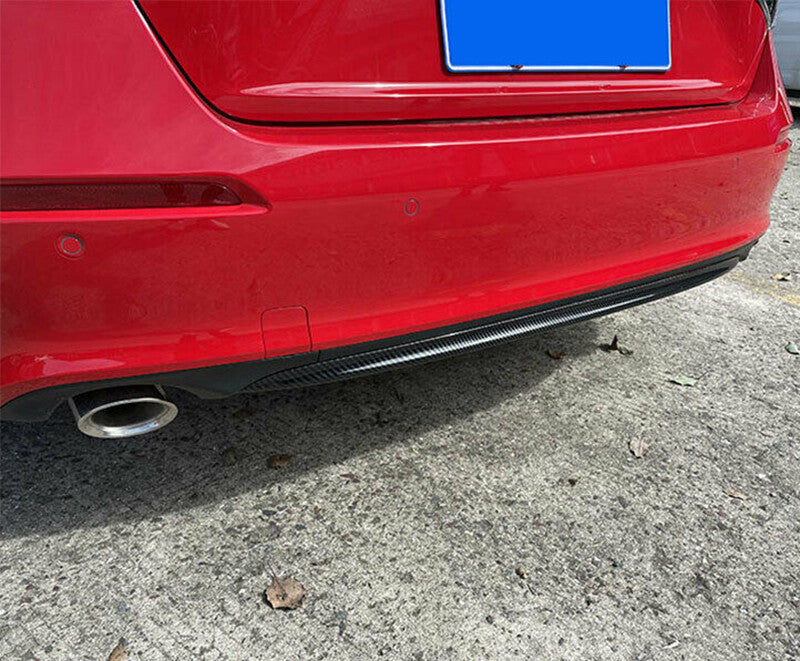 for Honda for Civic 2022-2023 Carbon Fiber Rear Bumper Cover decor protector Trim