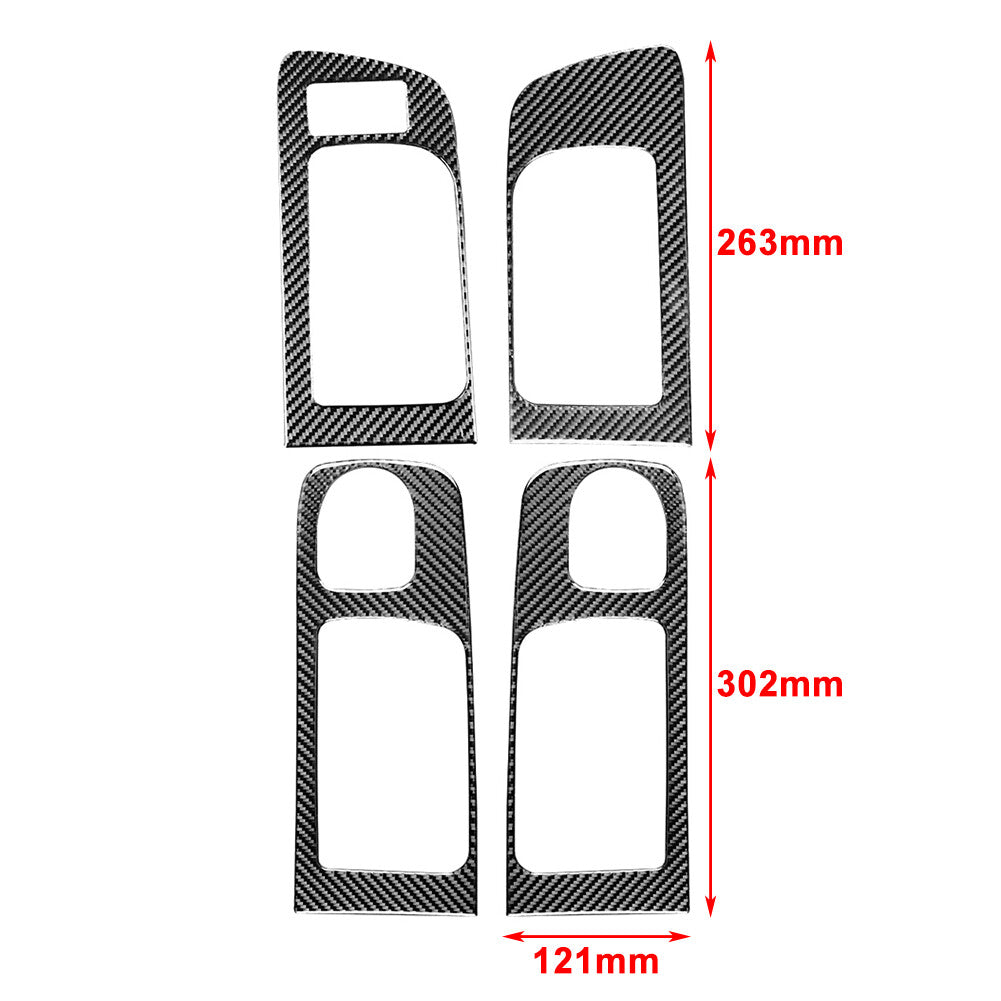 LHD Carbon Fiber Inner Handle Frame Trim FIT for Toyota Tundra 2014-2021