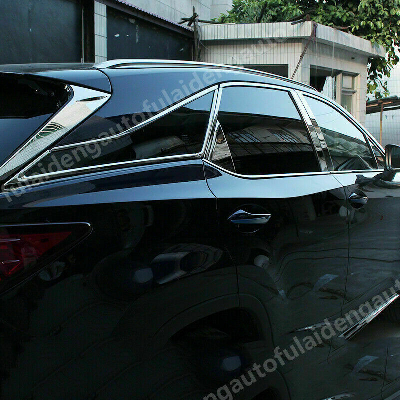 for Lexus RX350 RX450H 2016-2021 Chrome Rear Window Sill Side Molding Strip Trim