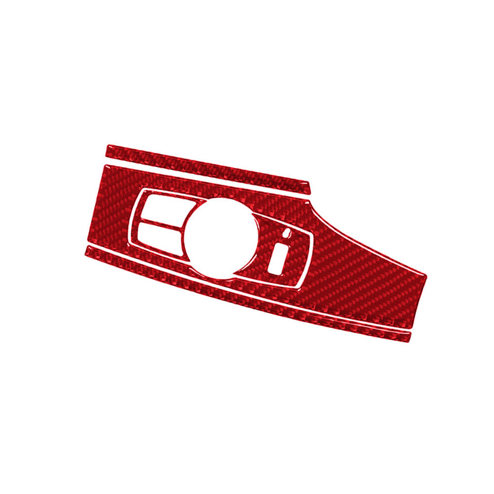 Red Carbon Fiber Front Window Lift Switch Panel Trim for Hyundai Azera 2006-2011 v