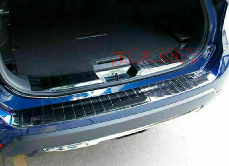2P for Nissan Rogue 2017-2020 black Rear Bumper Protector Plate Cover Trim Guard