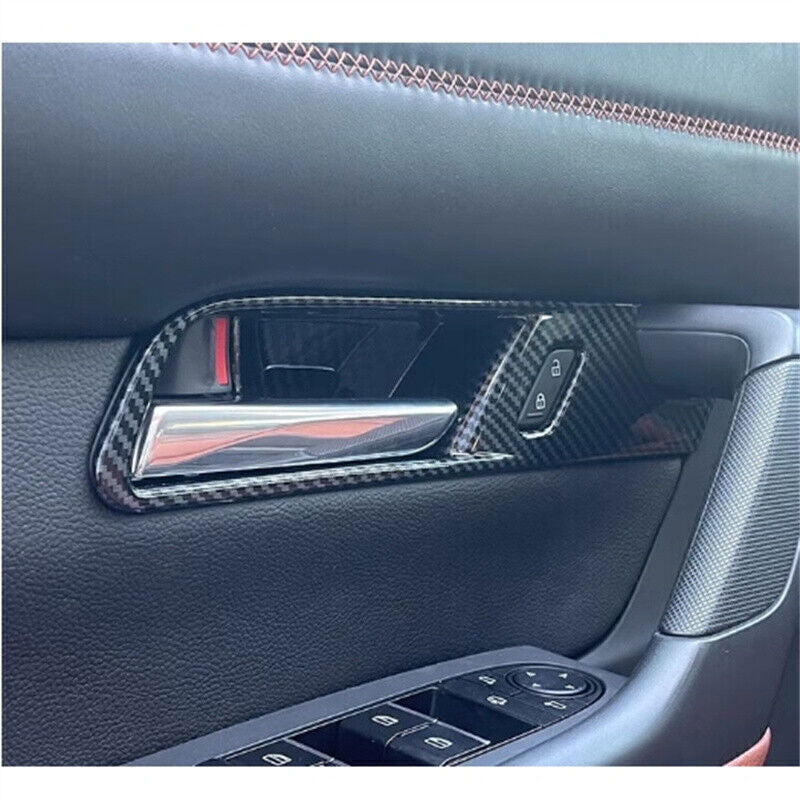 for Mazda CX-50 2023-2025 ABS Carbon Fiber Inner Door Handle Bowl Cover Trim 4X